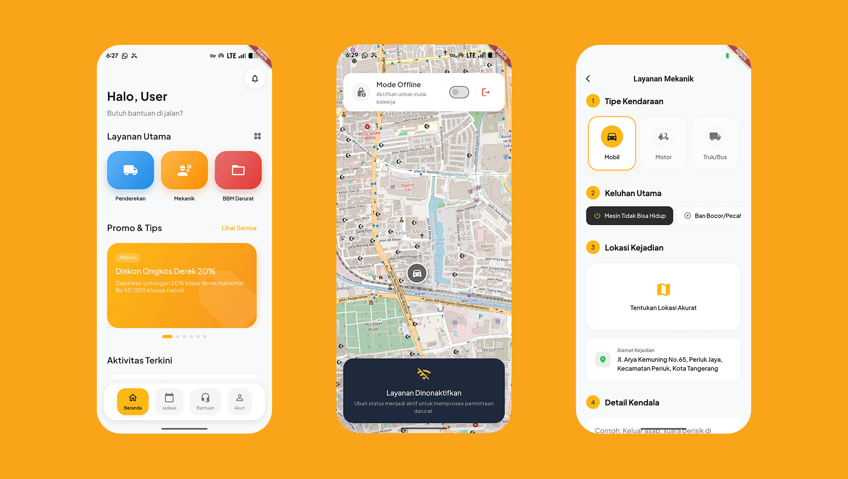 Roadside Assistance App